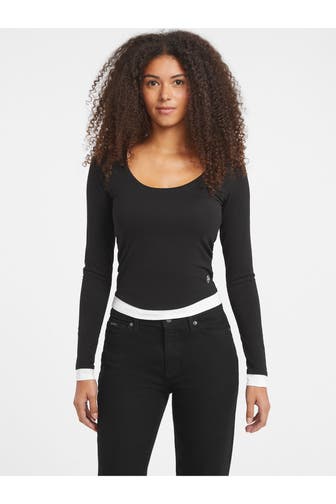 GUESS Longsleeve schwarz