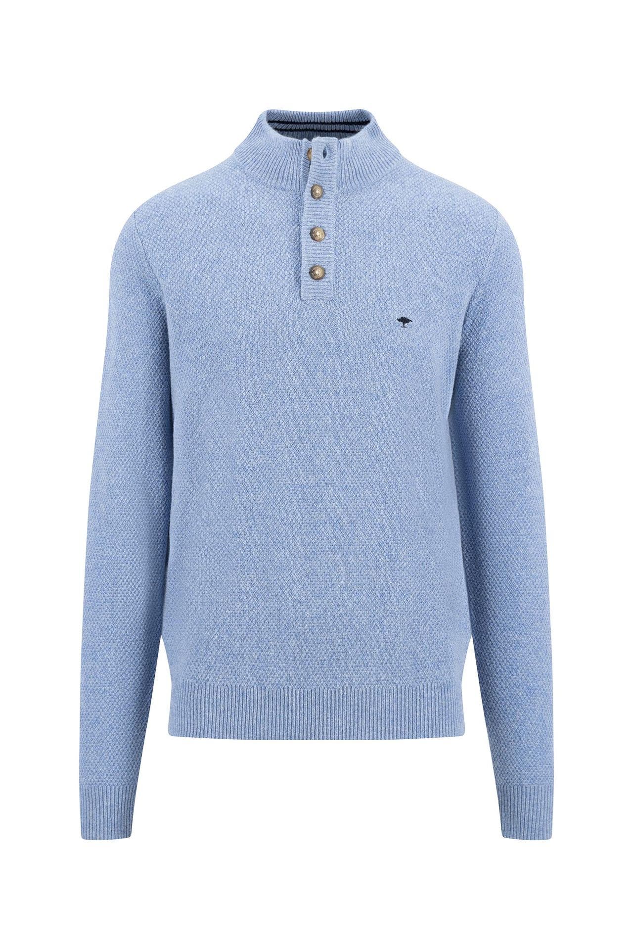 FYNCH-HATTON Wollmix-Strickpullover taubenblau, Bild 1