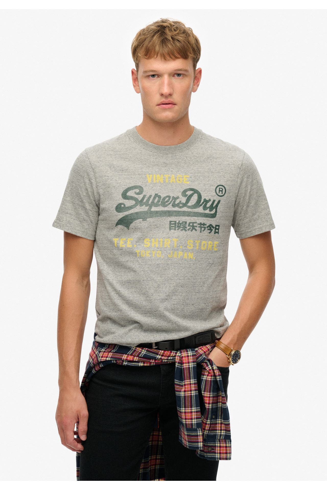 SUPERDRY T-Shirt 'Classic Relaxed' grau, Bild 1