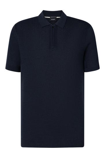JOOP! Strick-Polo dunkelblau