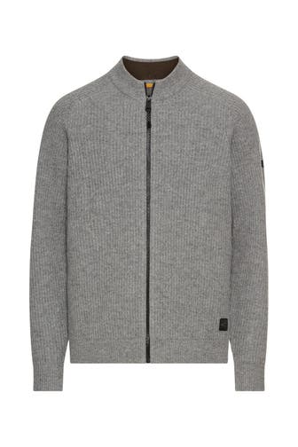 CAMEL ACTIVE Strickjacke grau