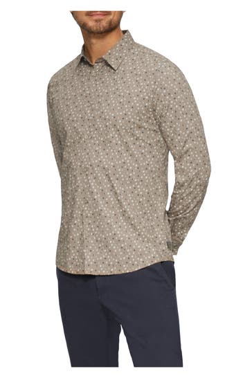 S.OLIVER Casual-Hemd Slim Fit braun