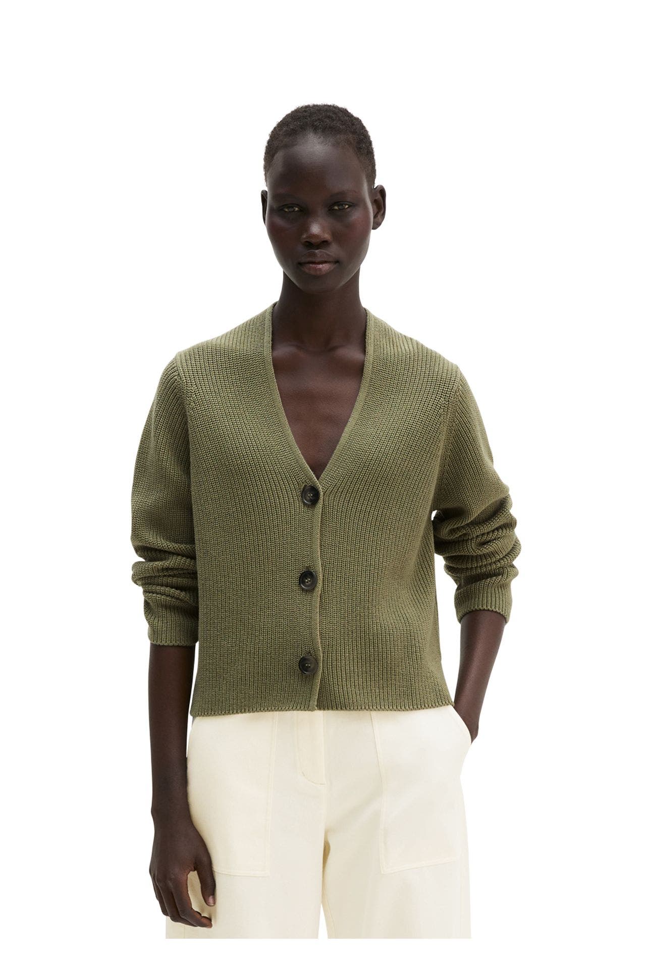 MARC O'POLO Strickjacke graugrün, Bild 1