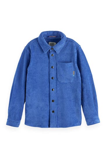 SCOTCH & SODA Cordhemd blau