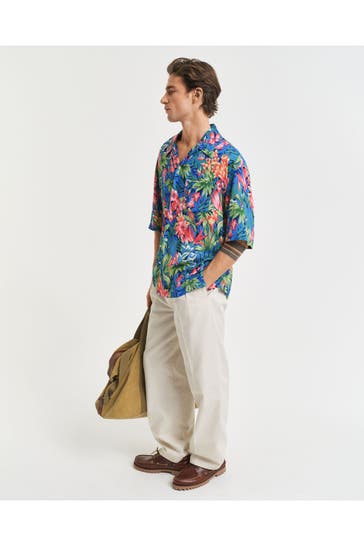 GANT Kurzarmhemd 'Tropical' Regular Fit