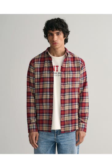 GANT Flanell-Hemd kariert Regular Fit