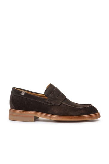 FLORIS VAN BOMMEL Slipper 'Napper' dunkelbraun Wide Fit