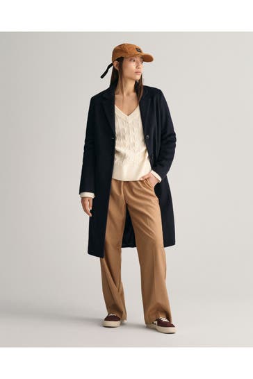 GANT Wollmix-Mantel dunkelblau