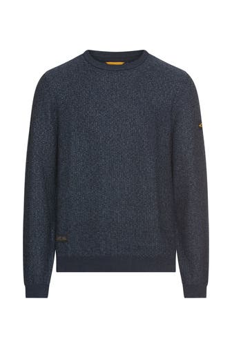 CAMEL ACTIVE Strickpullover dunkelblau meliert
