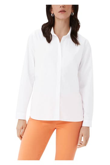 COMMA, Casual-Bluse weiß