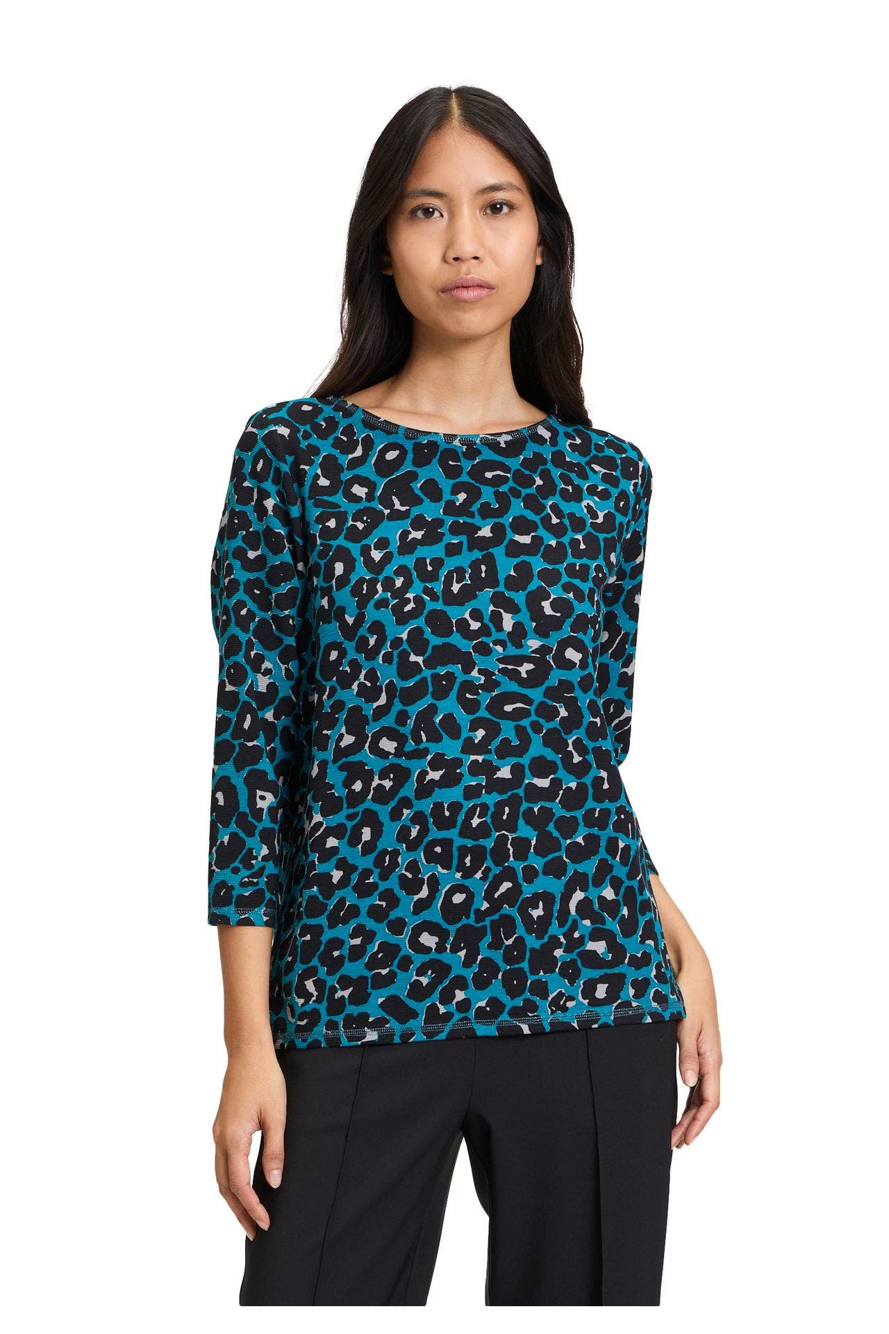 BETTY BARCLAY Sweatshirt blau gemustert, Bild 1