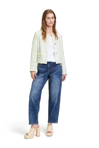 CARTOON Bouclé-Blazer gemustert