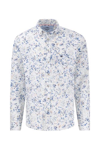 FYNCH-HATTON Leinenhemd mehrfarbig Regular Fit
