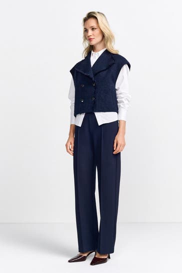 RICH & ROYAL Blazerweste nachtblau