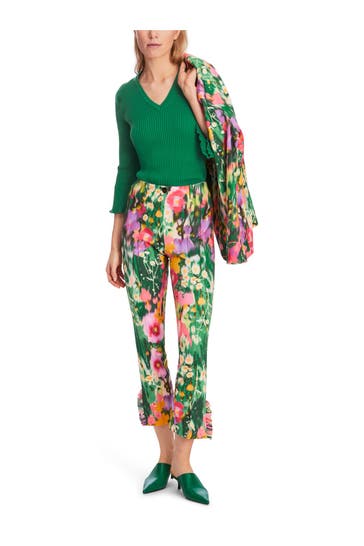 MARC CAIN Stoffhose gemustert