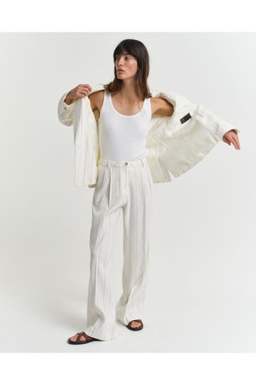 GANT Leinenmix-Hose gestreift