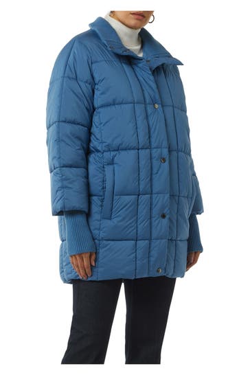 COMMA, Steppjacke azurblau