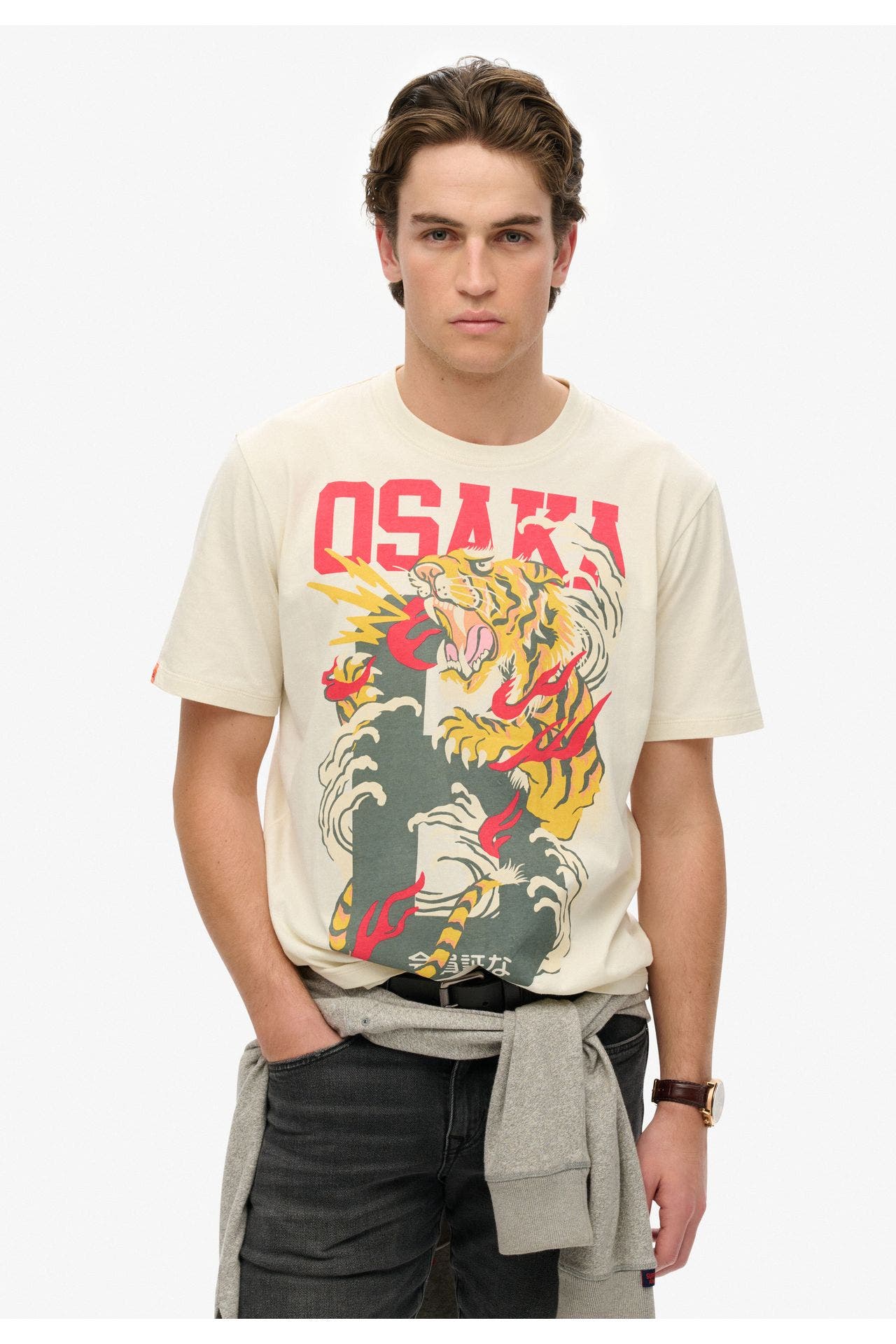 SUPERDRY T-Shirt 'Osaka Loose' ecru, Bild 1
