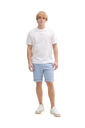 TOM TAILOR Shorts taubenblau