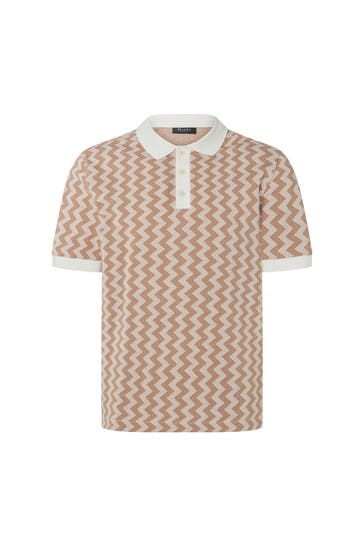 MAERZ MUENCHEN Polo-Shirt gemustert