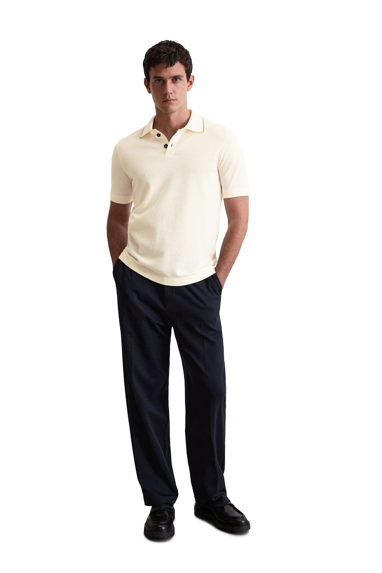 MARC O'POLO Feinstrick-Polo creme, Bild 1