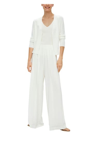 S.OLIVER BLACK LABEL Stricktop weiß