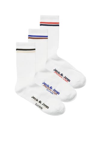 JACK & JONES 3er-Pack Socken weiß