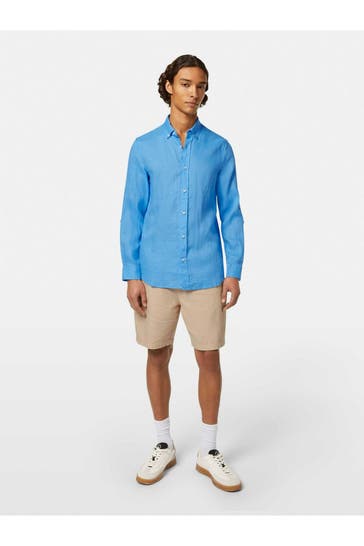 SCOTCH & SODA Leinenhemd blau