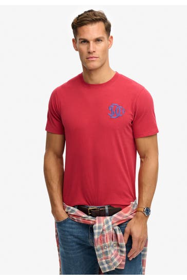 SUPERDRY T-Shirt dunkelrot