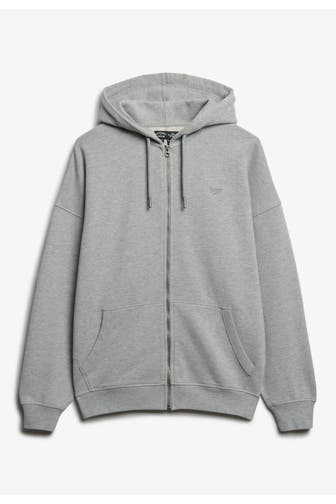 SUPERDRY Sweatjacke hellgrau