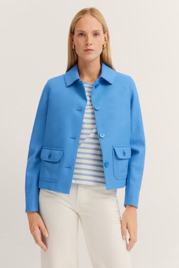 BUGATTI Wolljacke hellblau