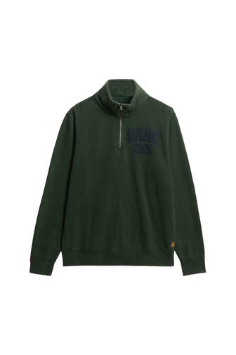SUPERDRY Sweat-Troyer dunkelgrün