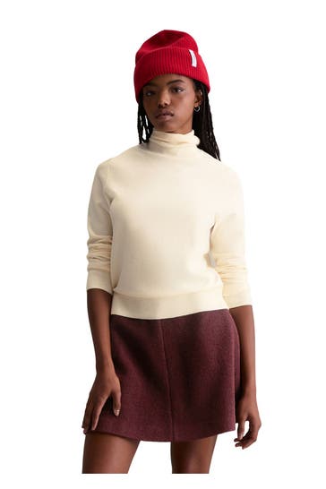 MARC O'POLO DENIM Strickpullover wollweiß