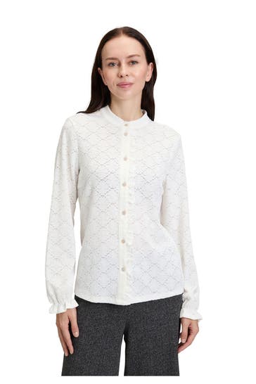 CARTOON Spitzen-Bluse offwhite