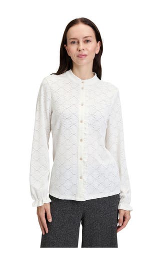 CARTOON Spitzen-Bluse offwhite