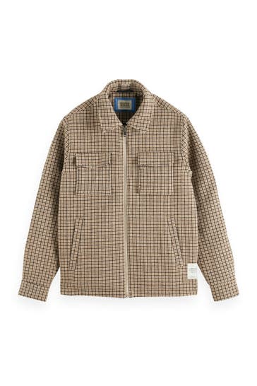SCOTCH & SODA Wollmixjacke kariert