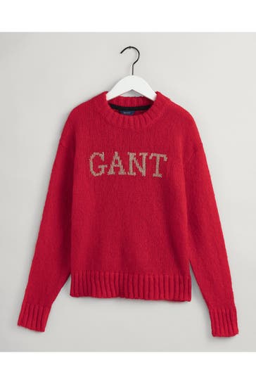 GANT Wollmix-Pullover rot