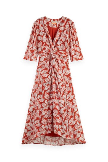 SCOTCH & SODA Kleid floral gemustert