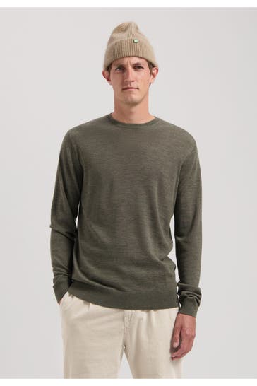 DSTREZZED Woll-Pullover 'Destin' oliv