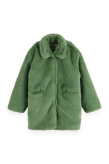 SCOTCH & SODA Kunstfellmantel smaragdgrün