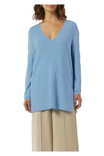 COMMA, Strickpullover hellblau
