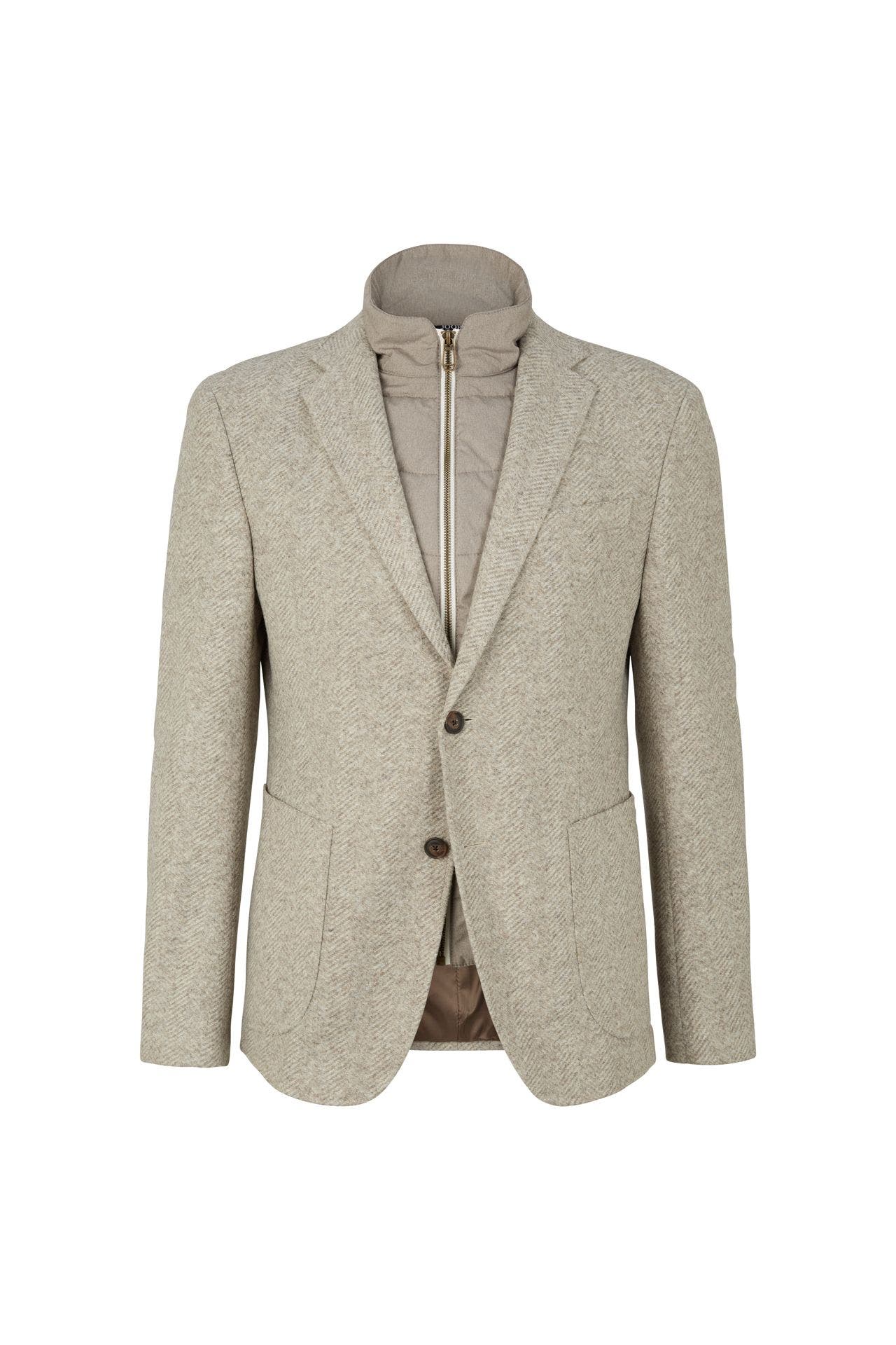JOOP! Business-Sakko Hecton beige meliert Slim Fit, Bild 1