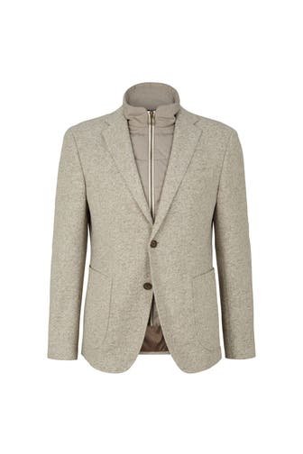 JOOP! Business-Sakko Hecton beige meliert Slim Fit