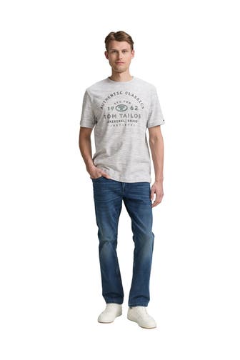 TOM TAILOR T-Shirt hellgrau