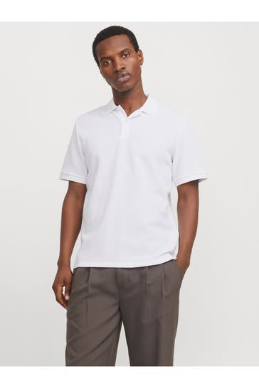 JACK & JONES Polo-Shirt weiß