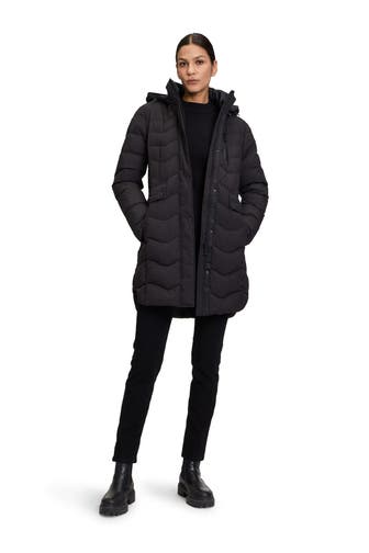 GIL BRET Steppmantel schwarz