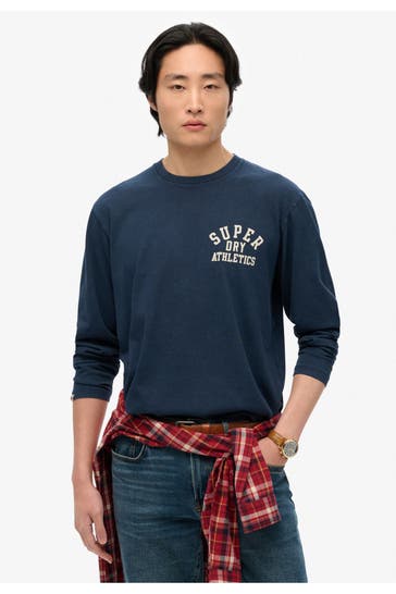 SUPERDRY Longsleeve dunkelblau