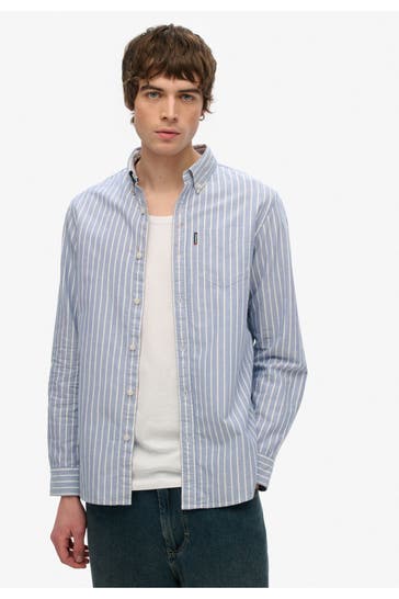 SUPERDRY Casual-Hemd gestreift Regular Fit