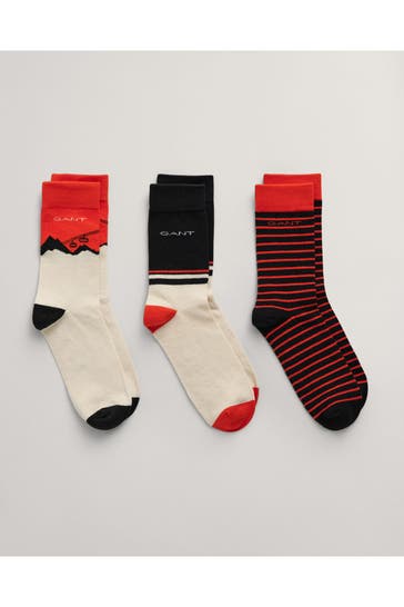 GANT 3er Pack Socken mehrfarbig