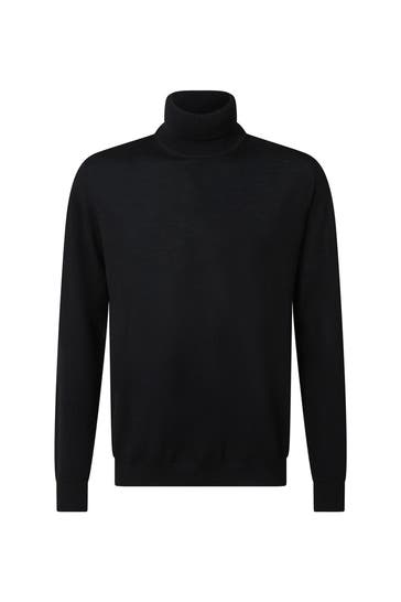 BALDESSARINI Wollpullover schwarz